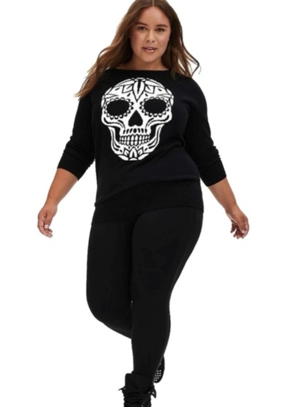 Torrid NWT Sugar Skull Crew Neck Sweatshirt